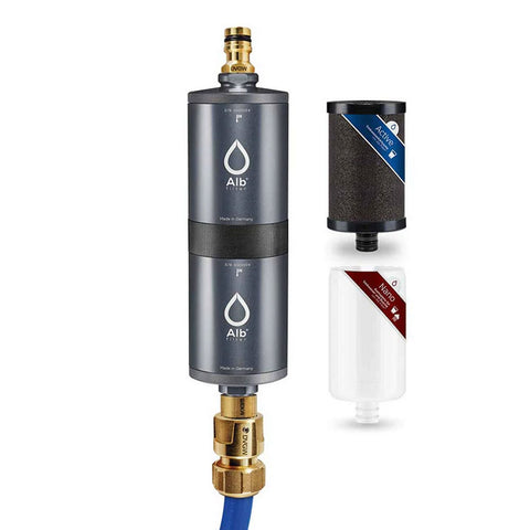 Alb Mobil FUSION Camping Water Filter (Aluminum Titanium)