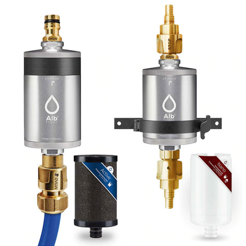 Alb Pro Camper Set Trinkwasserfilter Kombinati (Aluminium Silber)