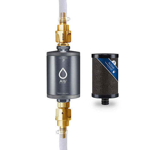 Alb Travel Active Campingwasserfilter, Aluminium Titan, GekaAnschluss
