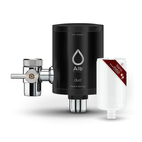 Alb Filter Duo Nano drinking water filter for tap (stainless steel black)