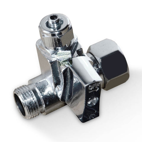Connection with tap, 3/8" AG/IG x 3/8" hose
