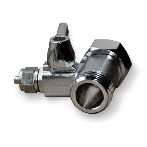 Connection with tap, 1/2" AG/IG x 1/4" hose