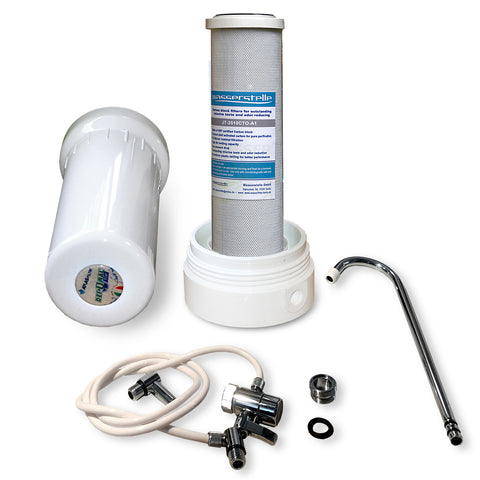 Atlas Filtri countertop filter with activated carbon block water point 0.5 micron