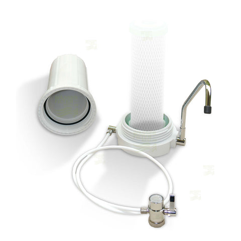 Countertop water filter with Carbonit NFP Premium filter (pre-assembled)