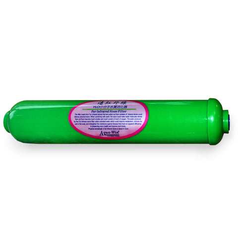 Bioceramic cartridge FIR post-filter reverse osmosis, Infrared Stone green