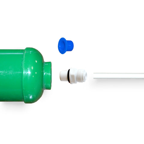 Bioceramic cartridge FIR post-filter reverse osmosis, Infrared Stone green