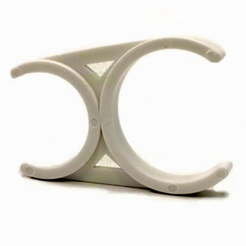 Double clip retaining bracket 2.5" x 2" for water filter reverse osmosis