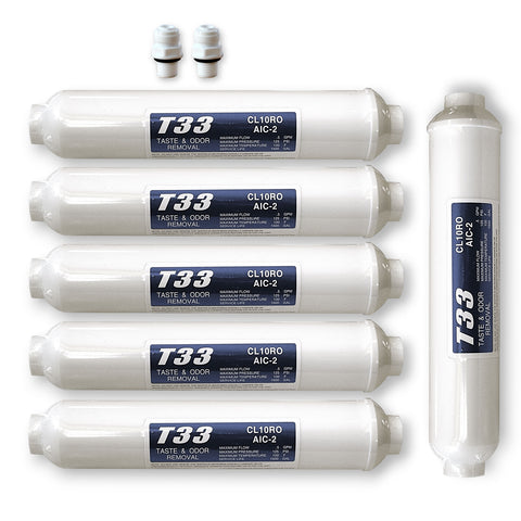 6x external water filter T33 for SBS refrigerator