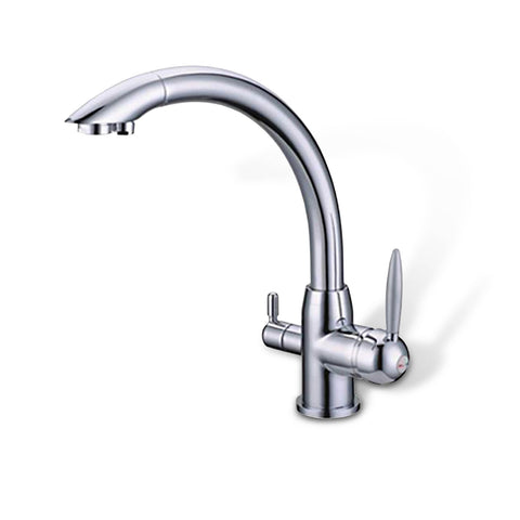 Designer three-way faucet Venice, with 3/8" flexible hose connection