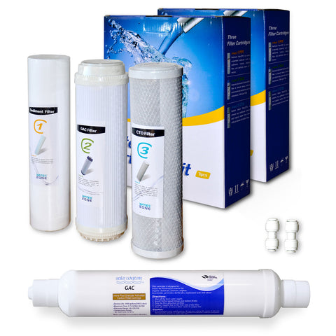Replacement filter set 4 reverse osmosis deluxe for 12 months 