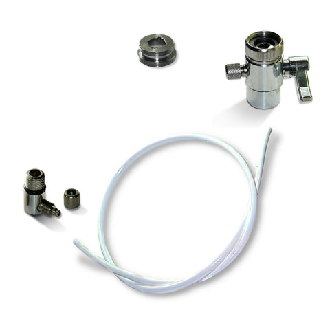 Carbonit SanUno tap assembly replacement hose changeover valve with 1/4" hose