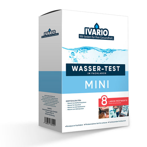 Ivario Mini water test, test for 8 drinking water hazards