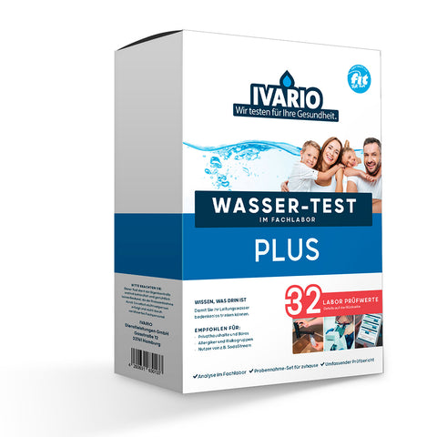 Ivario Plus water test, testing 32 drinking water-relevant parameters