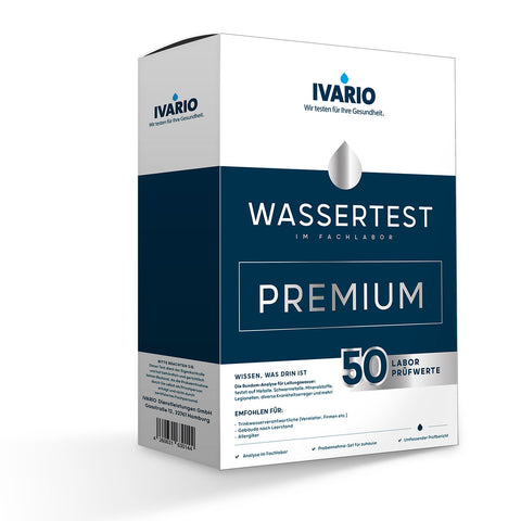 Ivario Premium water test, 50 parameters including test for Legionella