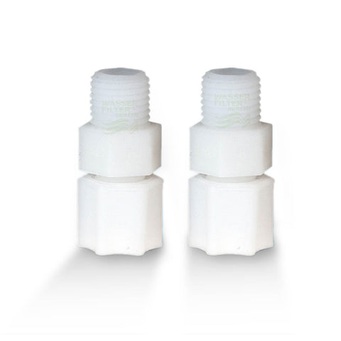 Pair of adapters for refrigerator filters, Jaco screw caps