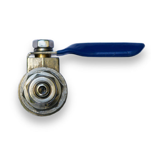 Ball valve for water connection reverse osmosis 1/2 AG x 1/4 hose