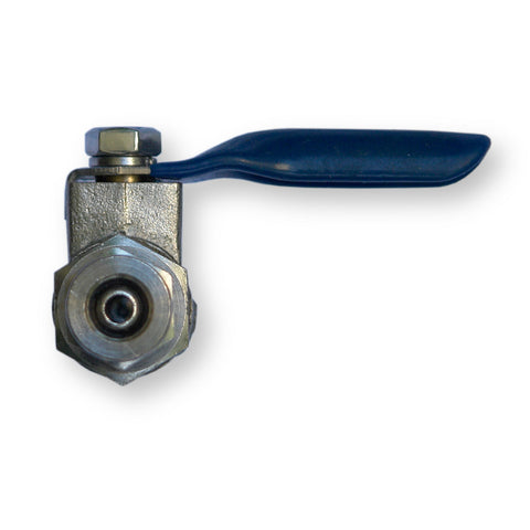 Ball valve for water connection reverse osmosis 1/4 AG x 1/4 hose