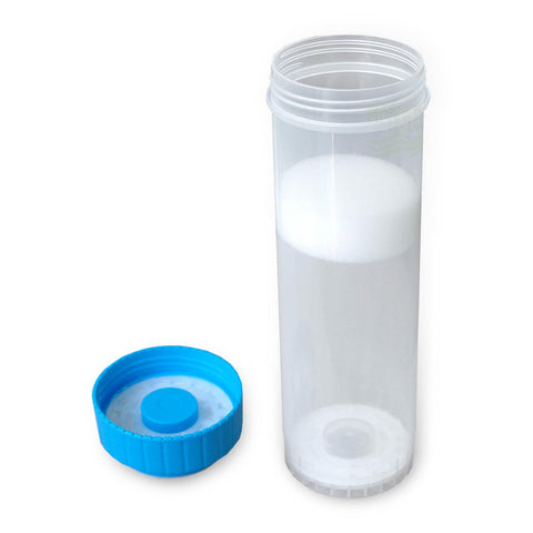 Empty cartridge 10", blue-transparent, fillable with various media