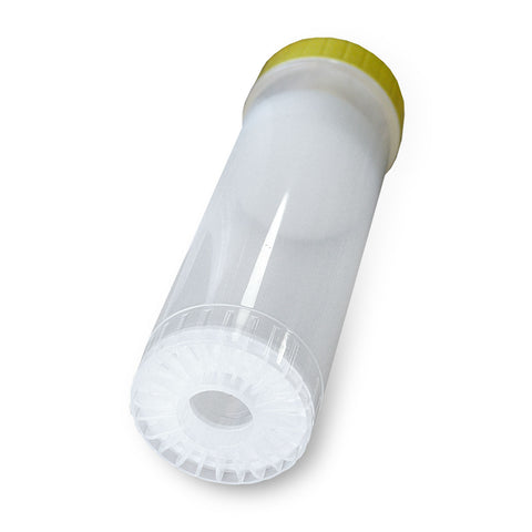 Empty cartridge 10", yellow-white, fillable with various media