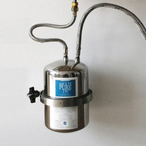 Multipure Water Filter MP-750SB Drinking Water Stainless Steel Undersink/Installed Filter