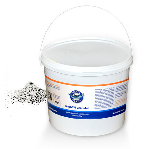 Refill granulate, partial demineralization resin with activated carbon 5 L