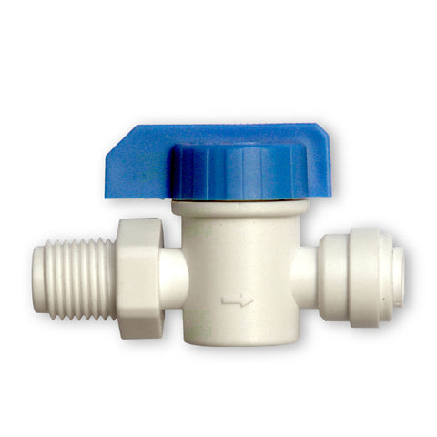 Abschalthahn 6,4mm (1/4") Schlauch x 6,4mm (1/4" ) AG NPTF, Kugelventil