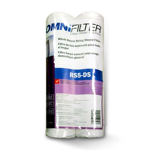 2x pre-filter sediment filter 5µm Omnifilter RS5-D12-01 wound
