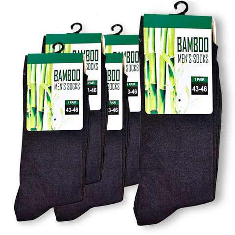 5 pairs of premium bamboo socks, size 43-46 (200 needles)
