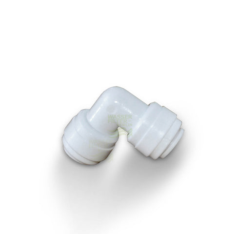 Quick coupling, angle for hose, both sides 3/8 inch