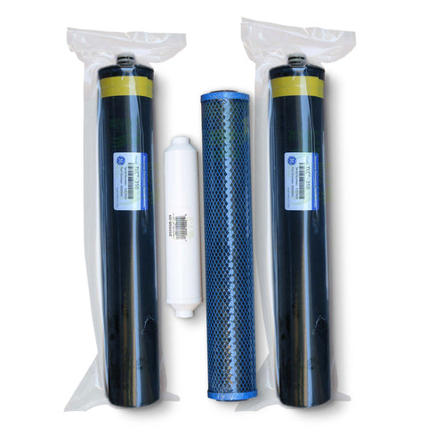 Replacement filter set for GE Merlin reverse osmosis