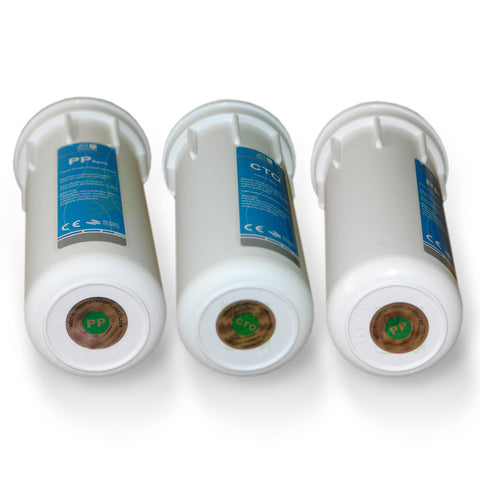 Replacement filter set for Quick Change 600 GPD filter reverse osmosis