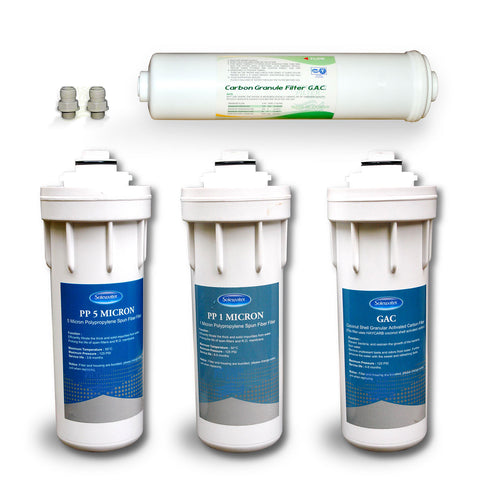 Replacement filter set for Quick Change 300 GPD reverse osmosis