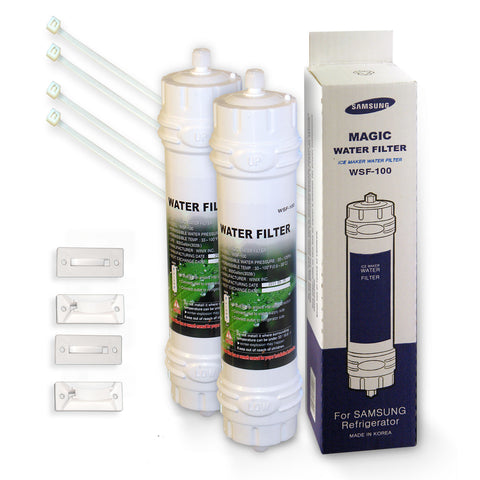 2x WSF 100 Magic Waterfilter Refrigerator Filter for Samsung Refrigerator