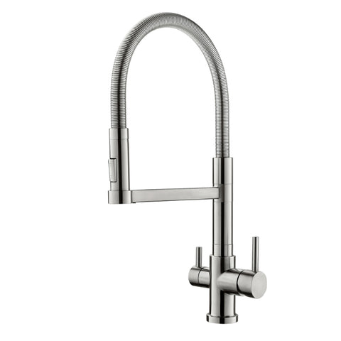 Saphira 3-way stainless steel faucet