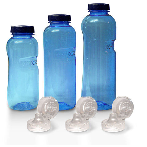 Drinking bottle 1Ltr., 0.75 Ltr., 0.5 Ltr. free of plasticizer/BPA