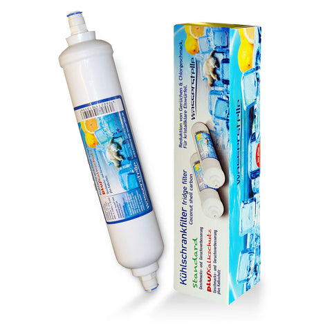 1 piece - The refrigerator filter PLUS limescale protection from Wasserstelle for side by side refrigerator