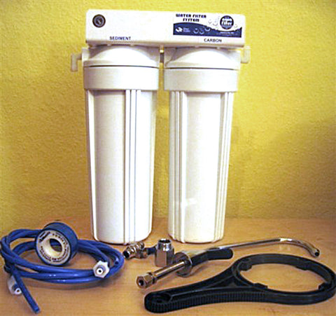 Untertisch Wasserfilter 2fach auch mit Carbonit Patrone