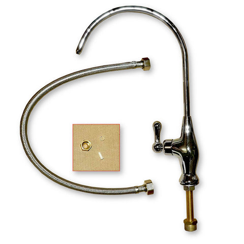 Faucet with ceramic valve for reverse osmosis system