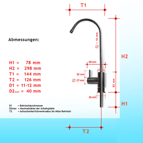 Wasserhahn mit Keramikventil (NCPS802CP)