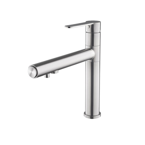 Zircon, 3-way stainless steel faucet