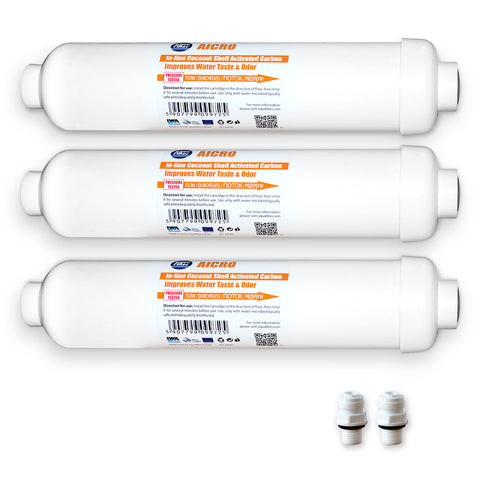 3x AICRO refrigerator filters for side-by-side refrigerators
