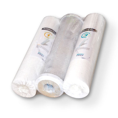 3er Filterset Umkehrosmose Folie PP5+CTO+PP1