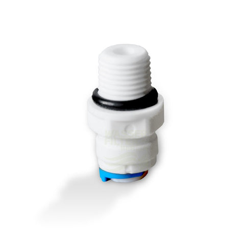 SD-Quick straight, self-sealing adapter for inline filters AG1/4" with safety clip